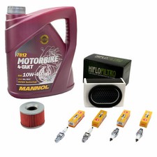 Wartungspaket für Kawasaki ZR 750 Zephyr 750 ÖL 4L Luftfilter+Ölfilter+Zündkerze