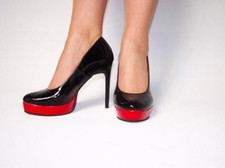 Pumps 13 cm  Plateau 2cm  rot