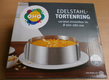 Edelstahl-Tortenring, variabel