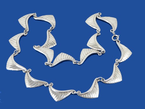 Art deco silber collier 835 - silber,