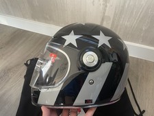 Helm Torc XL 61-62 NEU Black Schwarz Silber Caferacer Bobber BMW Harley Vespa