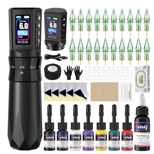 Tattoo maschine set - maschine, kabellos