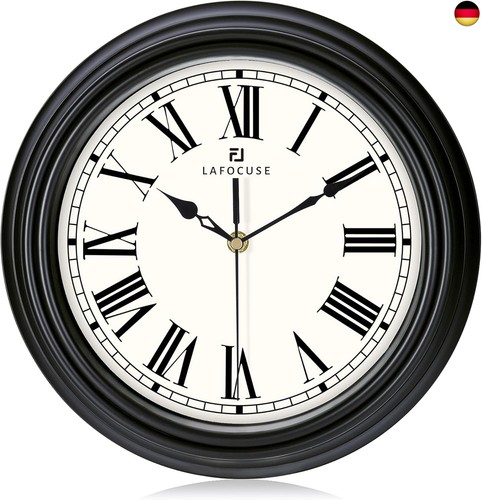 Lafocuse 30cm lautlos - 30cm, wanduhr