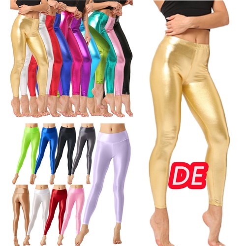 Damen metallic leggings - de,