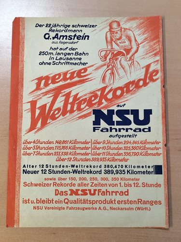 Nsu fahrrad bike prospekt - bike,