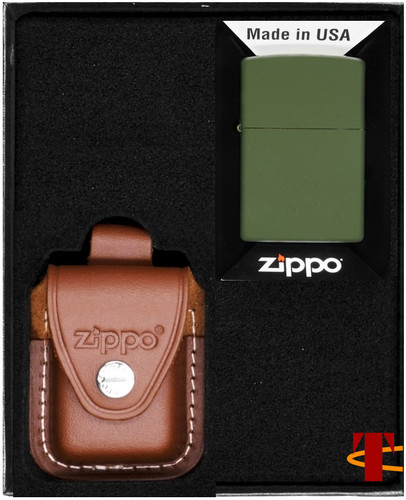 Zippo feuerzeug set green - zippo, feuerzeug-set