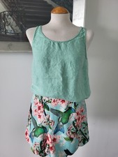 Riani Top  Gr  38 Leinen  Mint , Grün , Türkis