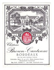 x6110 Ch. BROWN-CANTENAC ~1920