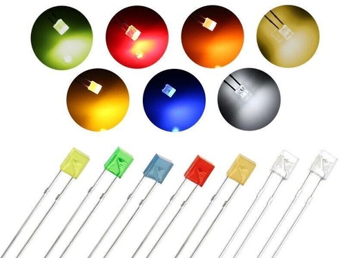 Led 2x3mm rechteckig klar - 2x3mm,