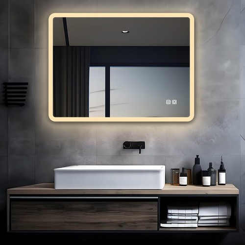Miqu led badspiegel mit - led,