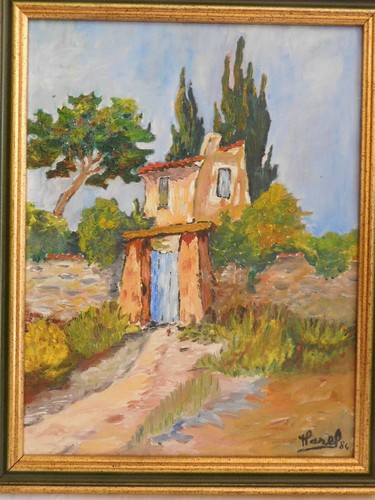 Marel öl auf karton - auf, leinwand