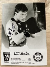 Autogramm Boxen Ulli Kaden DDR Karte Europameister DDR Meister