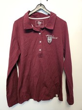 Steeds Poloshirt Langarmshirt Reiten Rot Bordeaux M
