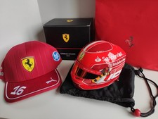 Charles Leclerc Scuderia Ferrari 1:2 Mini-Helm 2024 & Ferrari Kappe OVP  Sammler