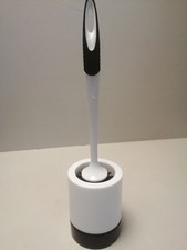 Hygienische Silikon WC-Bürstengarnitur - Klobürste im Behälter als WC-Garnitur