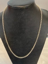 BOHNEN-KETTE SILBER 925 GEPRÜFT 23 GRAMM STABIL +  RINGVERSCHLUSS L CM 60 –