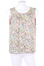 AVOCA Blusentop Bluse Top Perlen Applikationen 3 = D 38-40 Beige-Töne multicolor