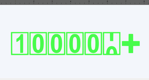 100000 miles sticker vinyl - miles,