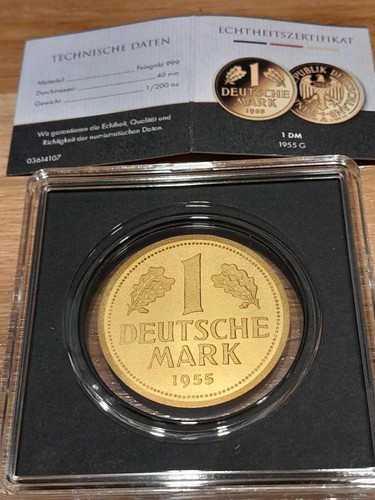 Goldmünze 1955 g mit - g,