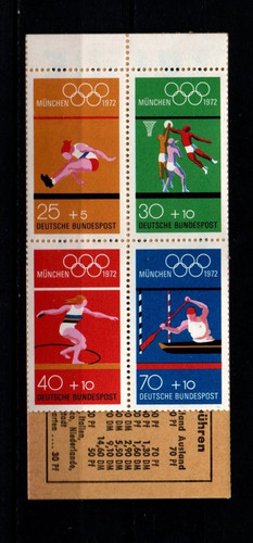 Briefmarken heft bund 1972 - briefmarken,