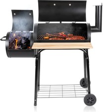BBQ Collection - Holzkohlegrill - 2-in-1 Smoker BBQ - 104 x 58 x 114 cm -