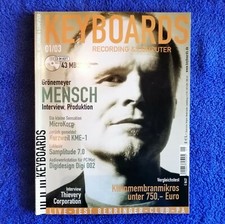 Keyboards 01-2003 mit CD, Herbert Grönemeyer, Korg MicroKorg, Kurzweil KME-1