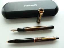 Pelikan Set M400 Füllfederhalter  + K400 Kugelschreiber schwarz/braun