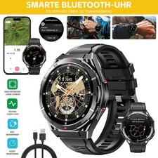 GPS Smartwatch Herren Schwarz