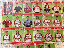 VFB Stuttgart Autogrammkartensatz 1998/1999 Satzkarten 34 Stück sehr selten RAR