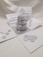 Geschenkbox,Explosionsbox,silb