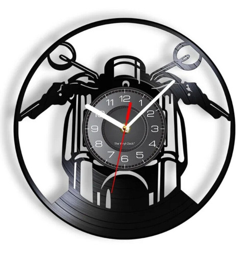 Schallplatten wanduhr aus - schallplatten,