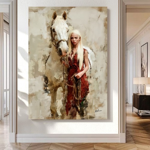 Leinwand bild frau - frau, mit