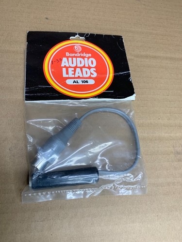 Vintage audiokabel mm trs - 6,35,