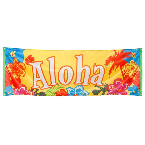 Polyester banner aloha - banner,