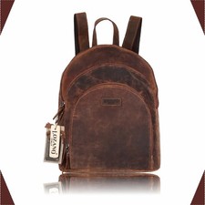 Leder Rucksack Laptop-Tasche