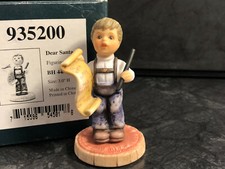 Berta Hummel BH 44/P Dear Santa Junge schreibt Wunschlist Göbel Porzellan Figur 