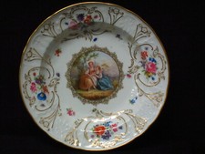 MEISSEN SELTENER TELLER -DREI KAISER SERVICE- UM 1820 1.WAHL