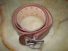 DDR NVA Offizier LEDERKOPPEL  Ledergürtel Braun Zweidorn ungenutzt
