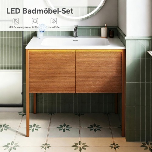 Badmöbel set mit led - badmöbel,