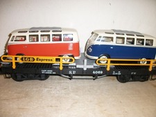 LGB 4169 als Autotransporter mit zwei VW BusseT 4beladen neuwetig