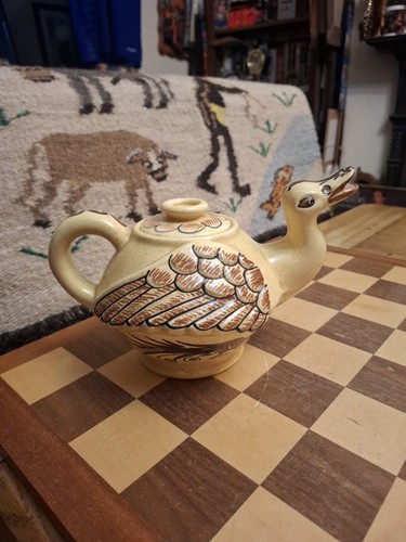 Vintage mexican stoneware bird - mexican,