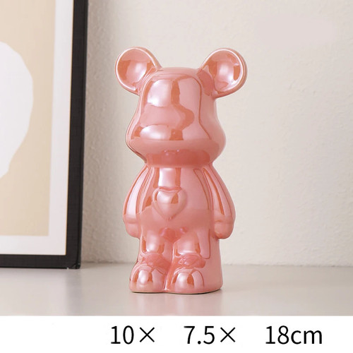 Keramik teddybär figur - teddybär,