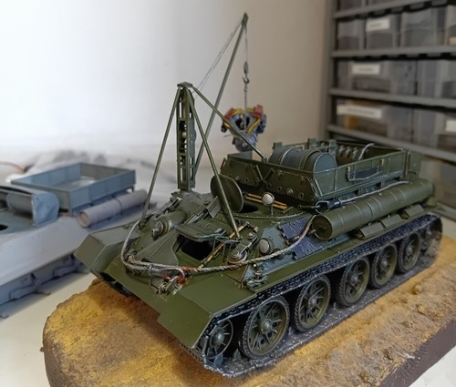 Mit hilfskran - t-34,