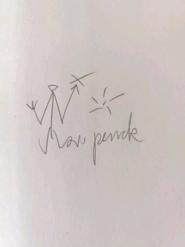 Penck signiert zeichnung - r.,