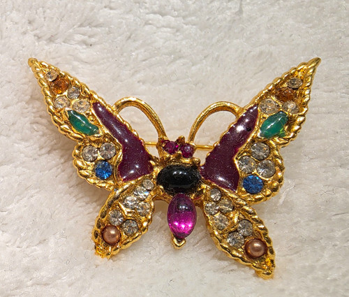 Schmetterling brosche vintage - brosche,