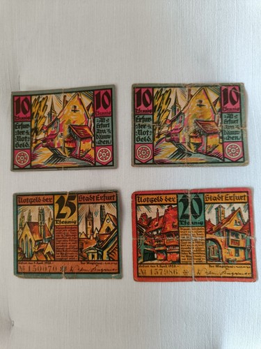 Notgeld der stadt erfurt 10 - der,