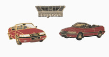 3x Saab - Pin / Pins aus Sammlung / Saab 900 Cabriolet 2.0 T /  Turbo / Ecopower