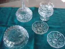 Deckeldose Schale mit Deckel Vase Bleikristall Glas Kerzenteller Bonboniere