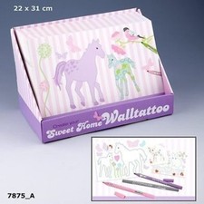 Depesche 7875_A Sweet Home Wand-Tattoos zum Ausmalen