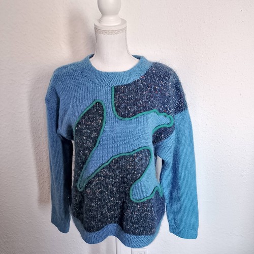 Handgestrickter art pullover - handgestrickter,